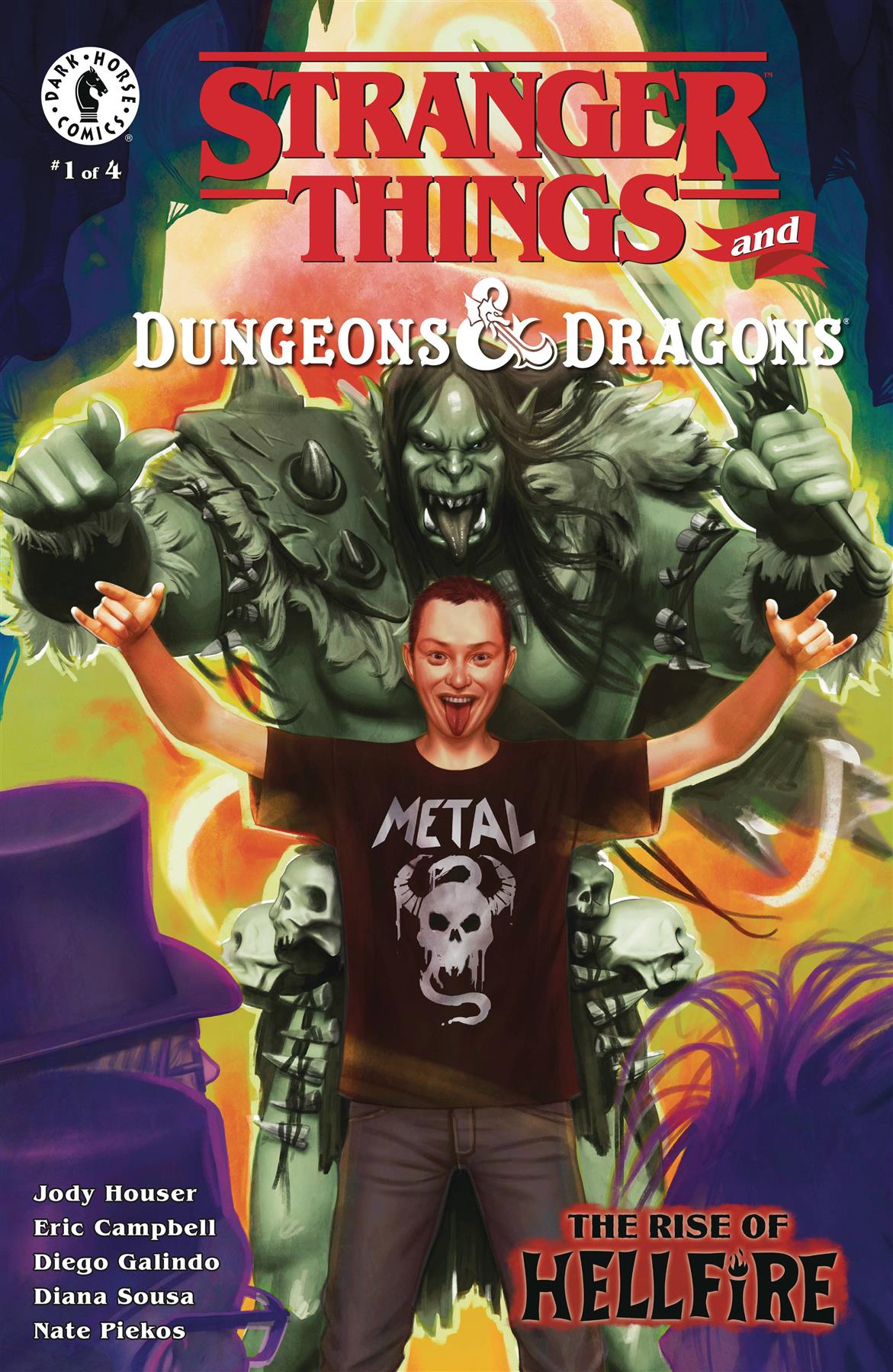 Stranger Things D&d Rise Of Hellfire #1 Cvr C Pueblar Cvr C Pueblar Dark Horse Prh Comic Book 2025