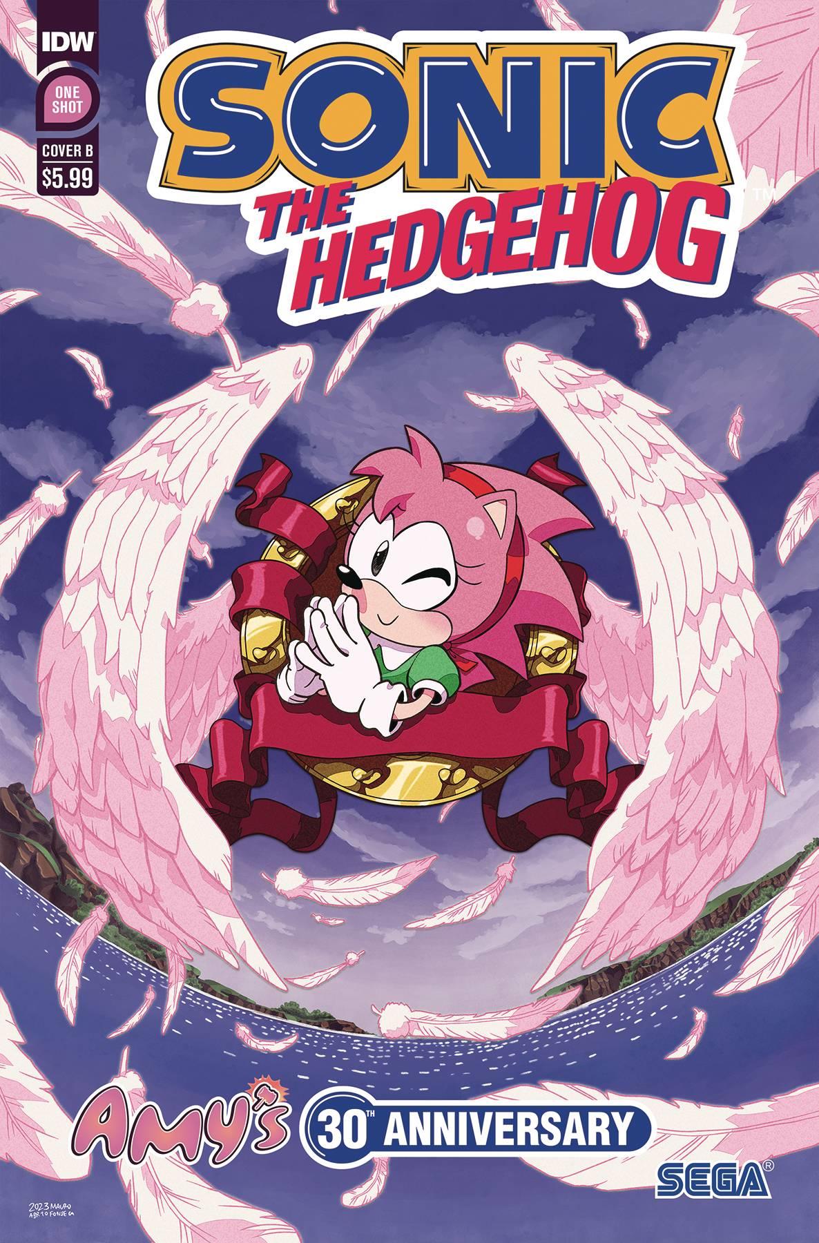 Sonic The Hedgehog Amys 30th Annv #1 Cvr B Fonseca Idw-prh Comic Book