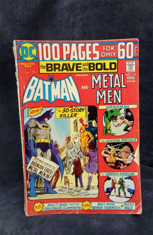 The Brave and the Bold #113 1974 DC Comics Comic Book