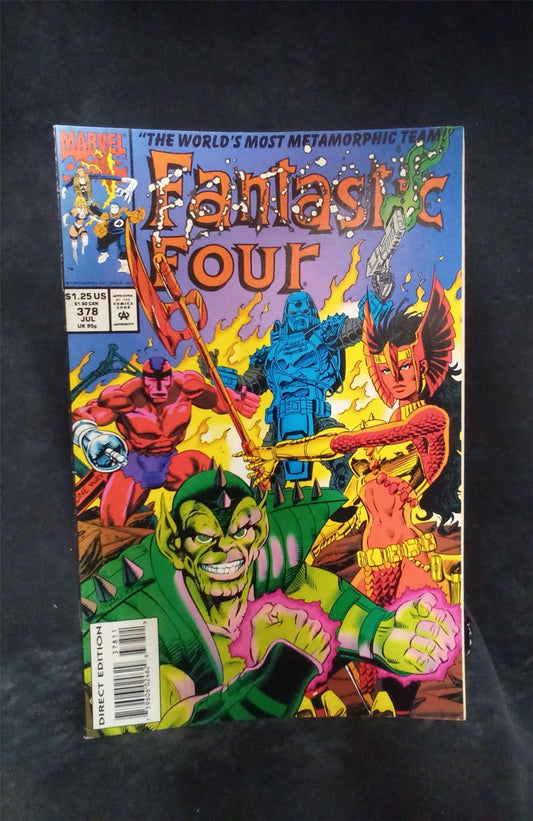 Fantastic Four #378 Newsstand Edition 1993 Marvel Comics Comic Book