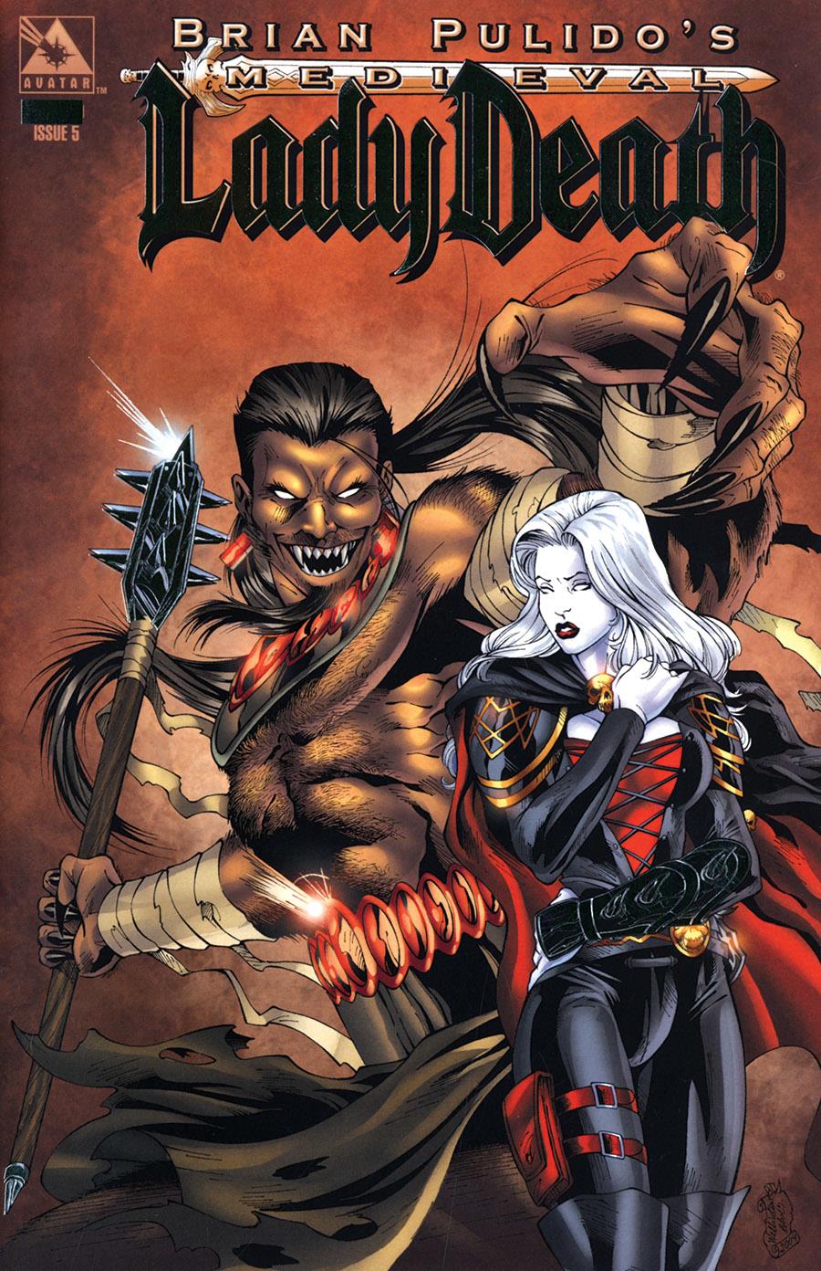 Medieval Lady Death Platinum A Bag Set (5ct) Boundless Comics Comic Book