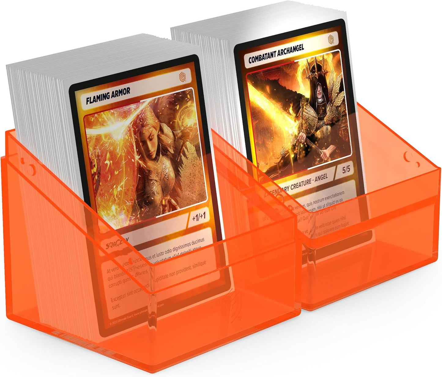Ultimate Guard Deck Case - Boulder 100+ Clear - Poppy Topaz (Orange)