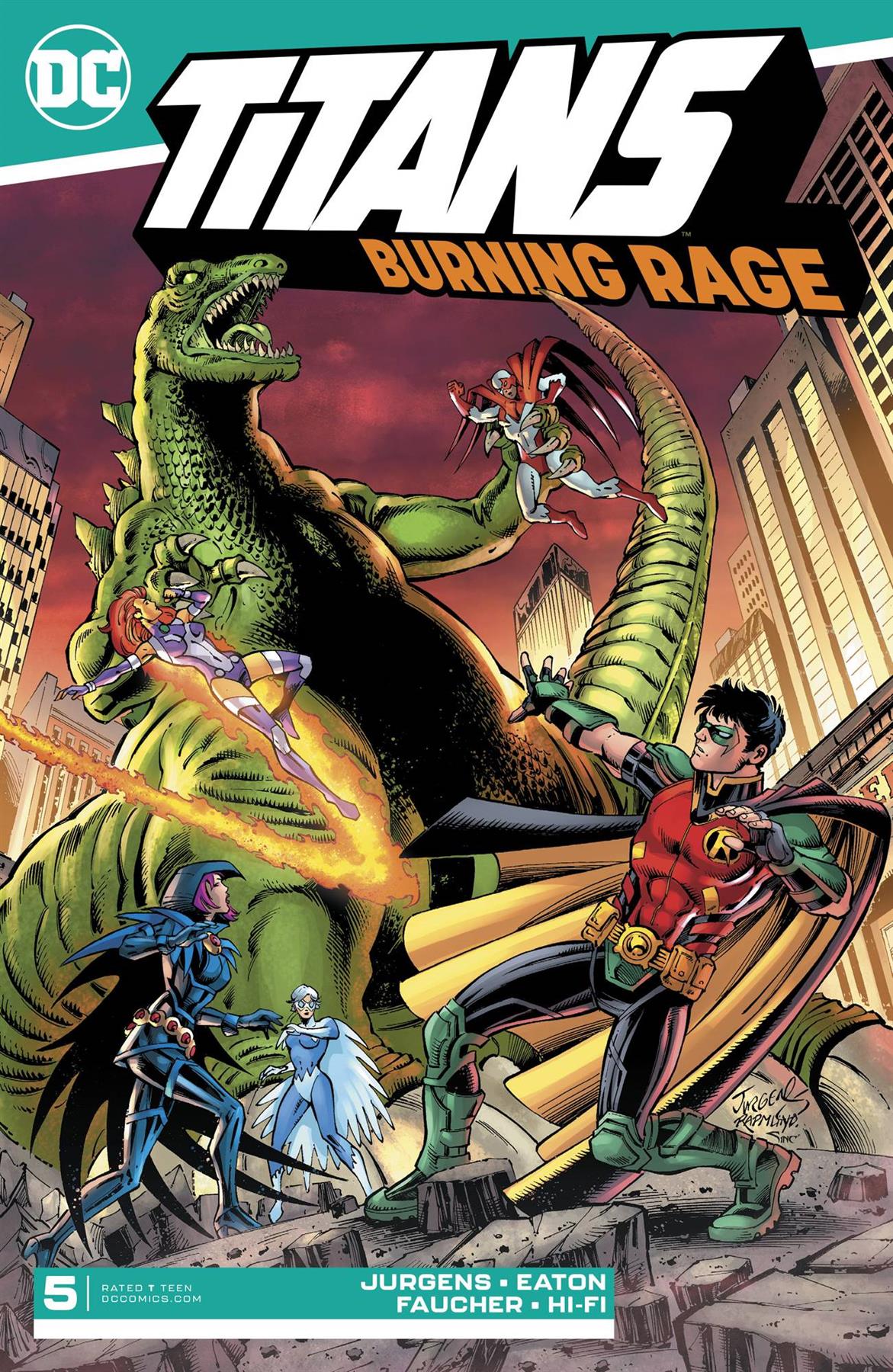 Titans Burning Rage #5 () DC Comics Comic Book