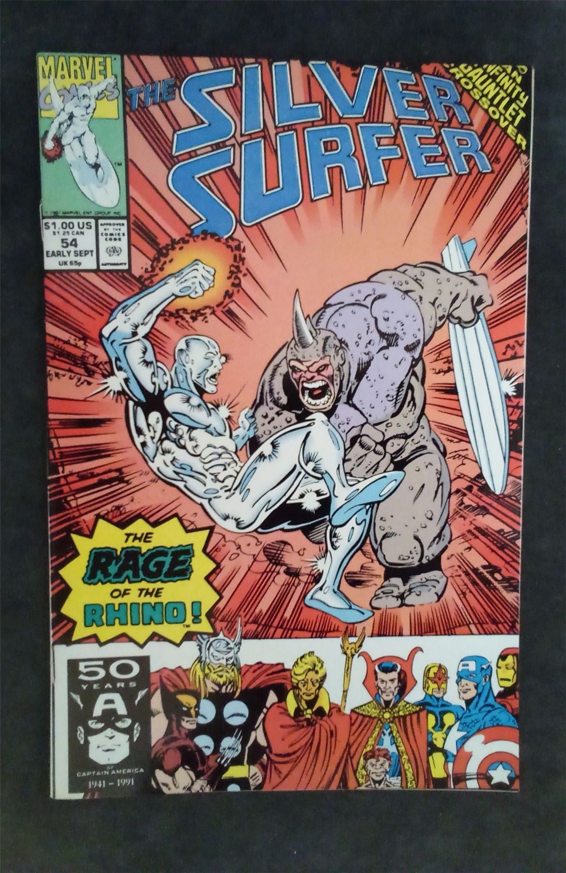 Silver Surfer #54 1991 marvel Comic Book