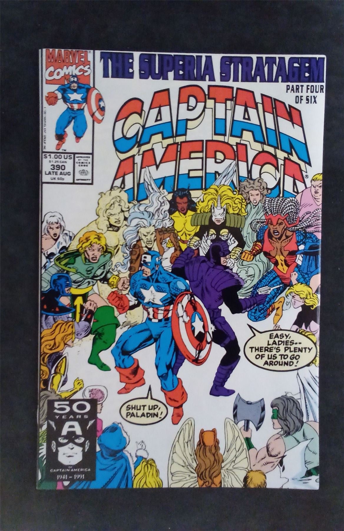 Captain America #390 1991 marvel Comic Book