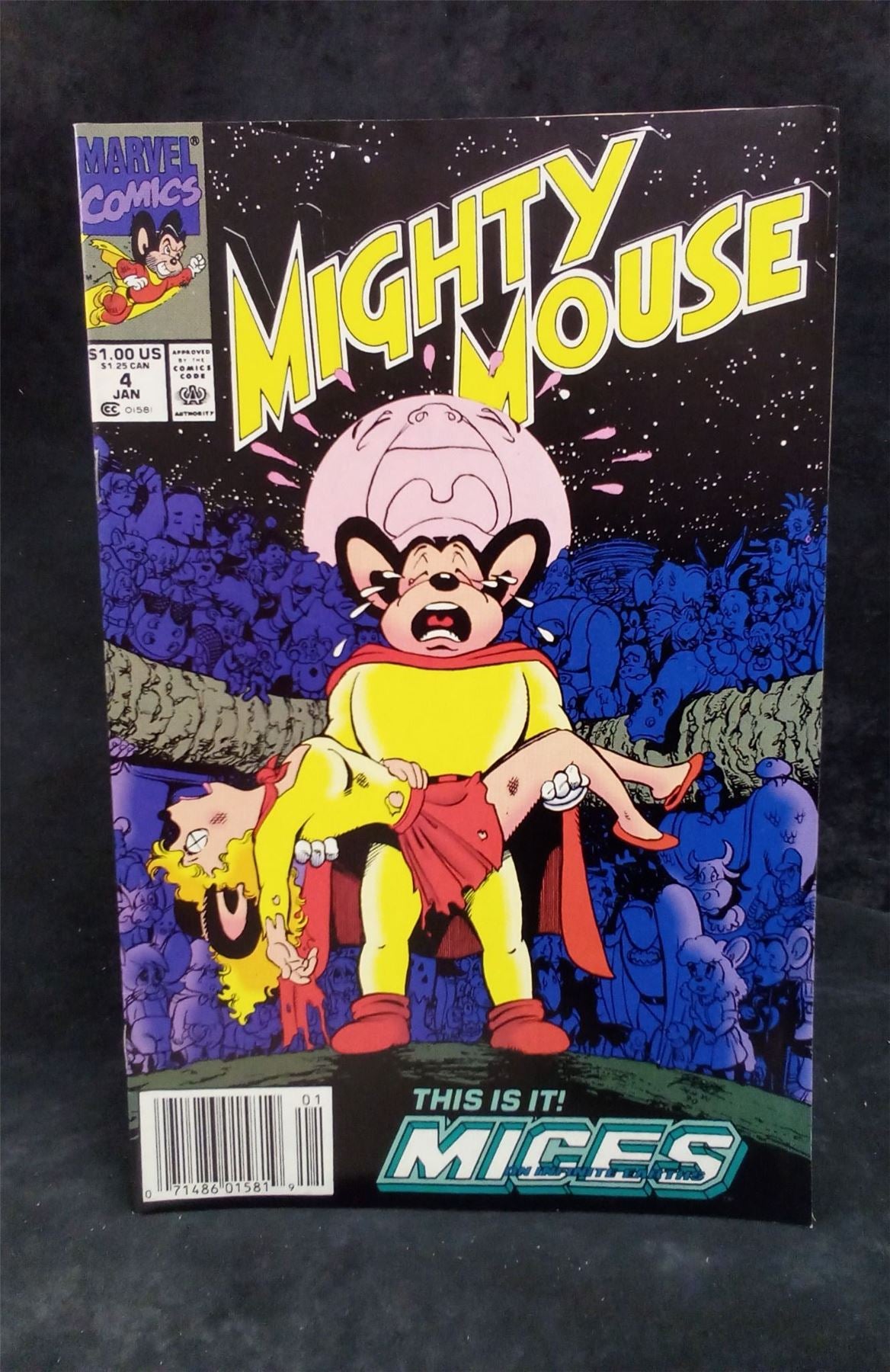 Mighty Mouse #4 Newsstand Edition 1990 Marvel Comics Comic Book