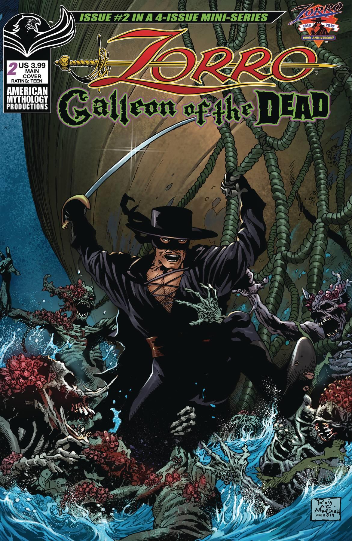 Zorro Galleon Of Dead #2 Cvr A Martinez (Cvr A Martinez) American Mythology Productions Comic Book 2020