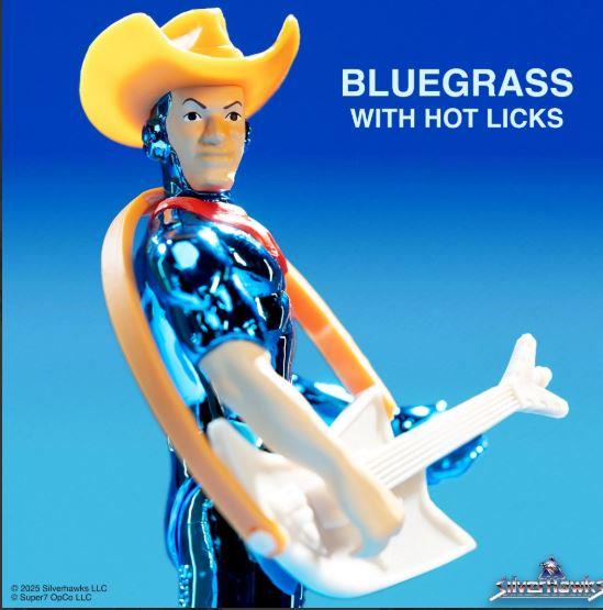 SilverHawks ReAction Figures Wave 01 Bluegrass (Toy Version) by Super7