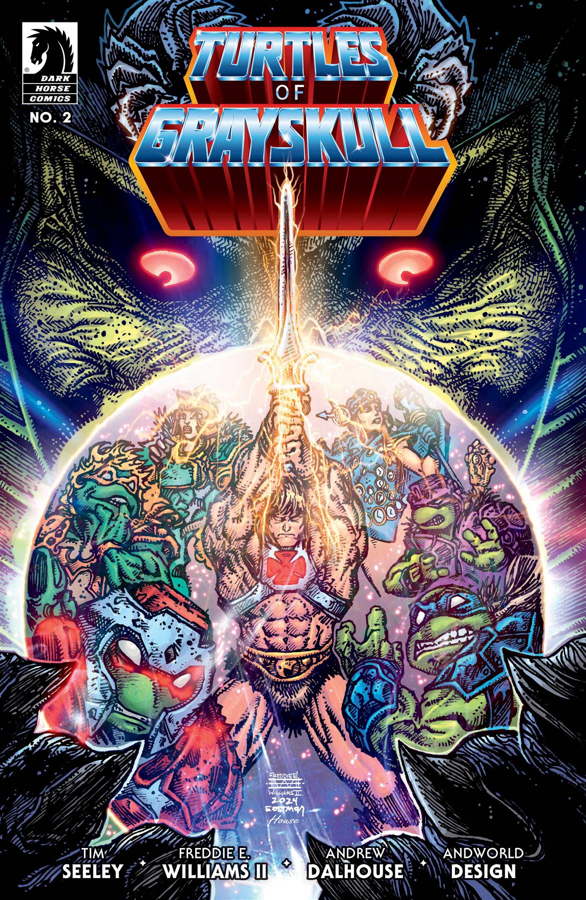Masters Of Universe Tmnt Turtles Of Grayskull #2 Cvr B Willi Dark Horse Prh Comic Book