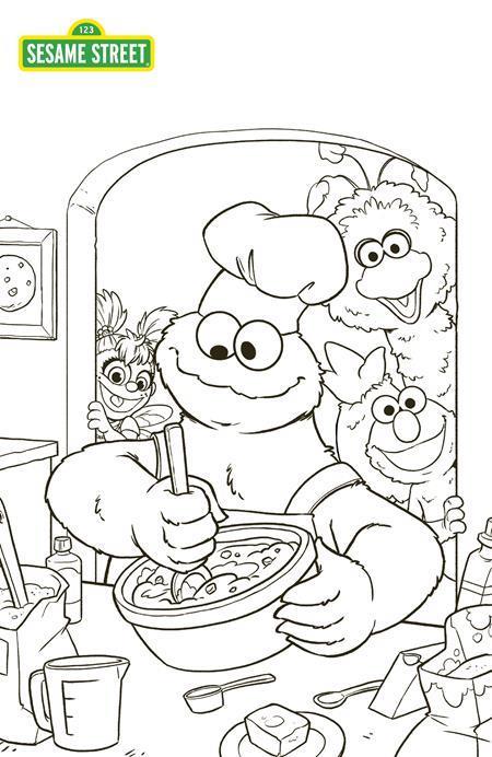Sesame Street #3 (of 4) Cvr C Alison Acton Coloring Book Var Oni Press Comic Book