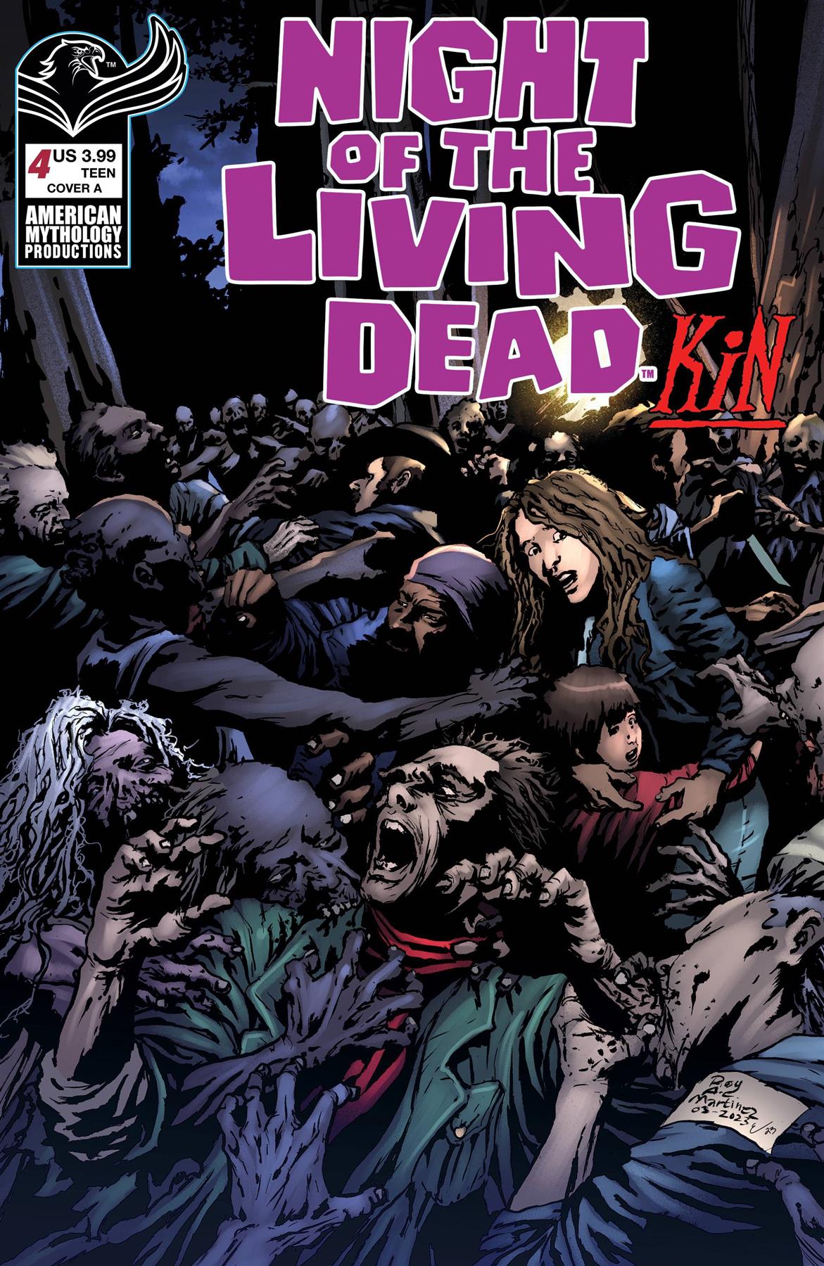 Night Of The Living Dead Kin #4 Cvr A Martinez American Mythology Productions Comic Book