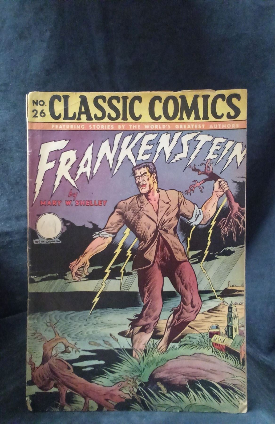 Classics Illustrated #26 Frankenstein No Price Cover 2nd Printing 1945  Comic Book