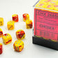 Gemini 12mm d6 Red-Yellow/silver Dice Block (36 dice)