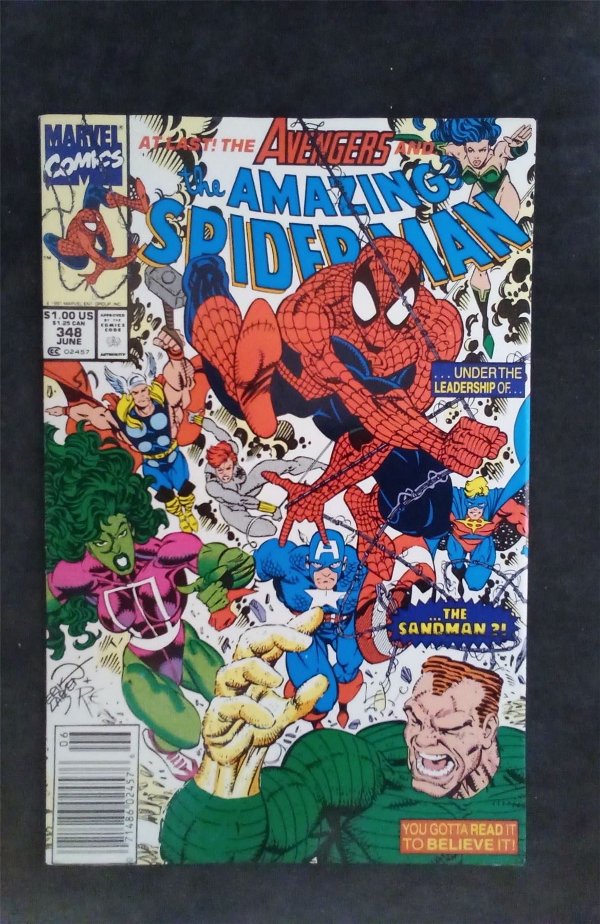 The Amazing Spider-Man #348 1991 marvel Comic Book