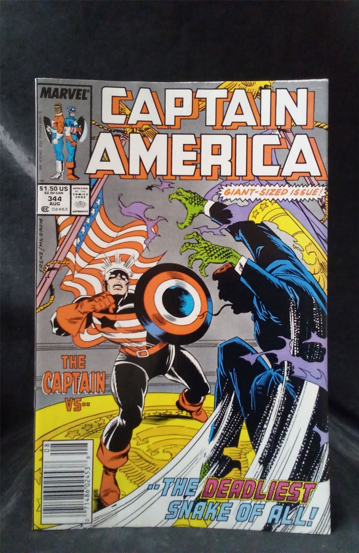 Captain America #344 1988 Marvel Comics Comic Book – JAF Comics