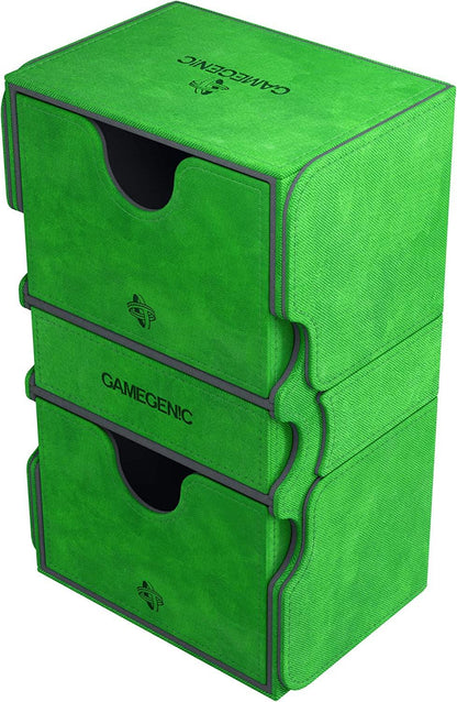 Stronghold Deck Box 200+  Green  TCG Gamegenic