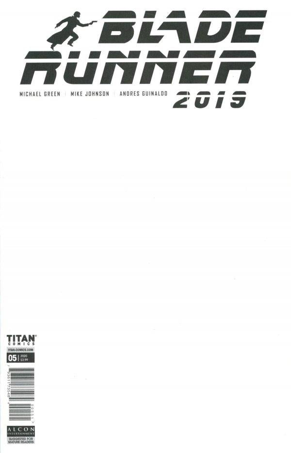 Blade Runner 2019 #5 Cvr E Blank Sketch (Cvr E Blank Sketch) Titan Comics Comic Book