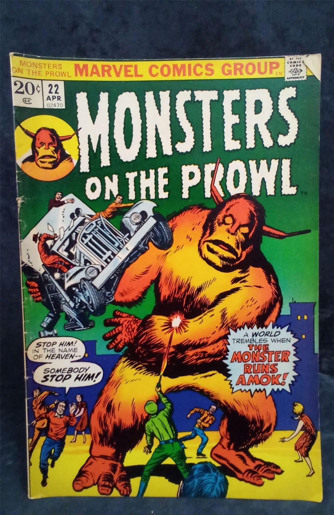 Monsters on the Prowl #22 1973 Marvel Comics Comic Book