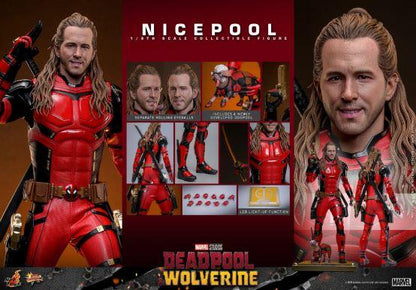 Nicepool Sixth Scale Figure Deadpool & Wolverine - Movie Masterpiece Series Marvel By Hot Toys