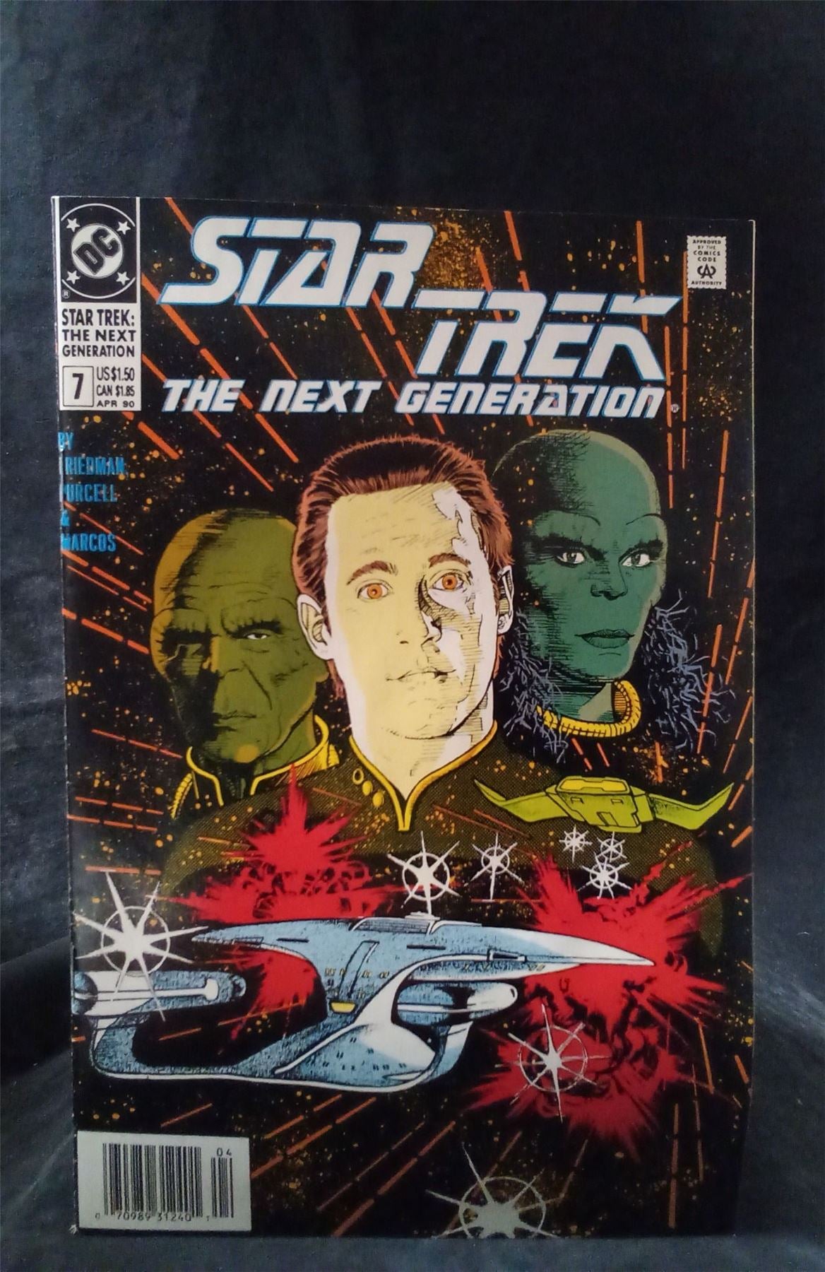 Star Trek: The Next Generation #7 1990 DC Comics Comic Book