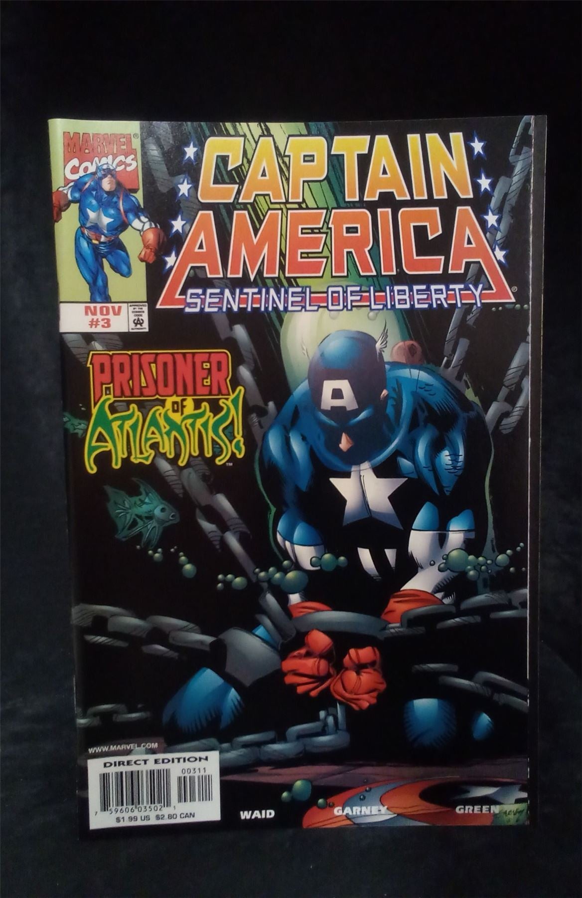 Captain America: Sentinel of Liberty #3 1998 Marvel Comics Comic Book