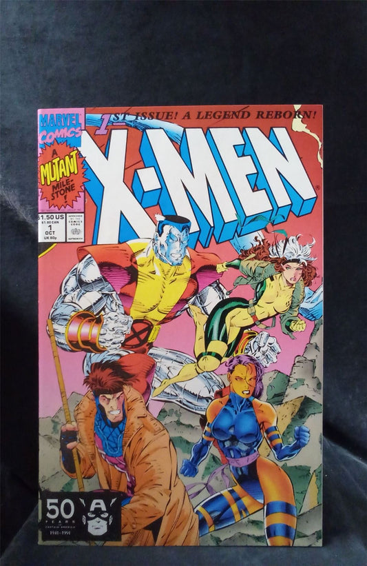 X-Men #1 Colossus and Gambit Cover 1991 Marvel Comics Comic Book