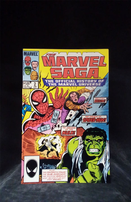 The Marvel Saga The Official History of the Marvel Universe #2 1986 Marvel Comics Comic Book