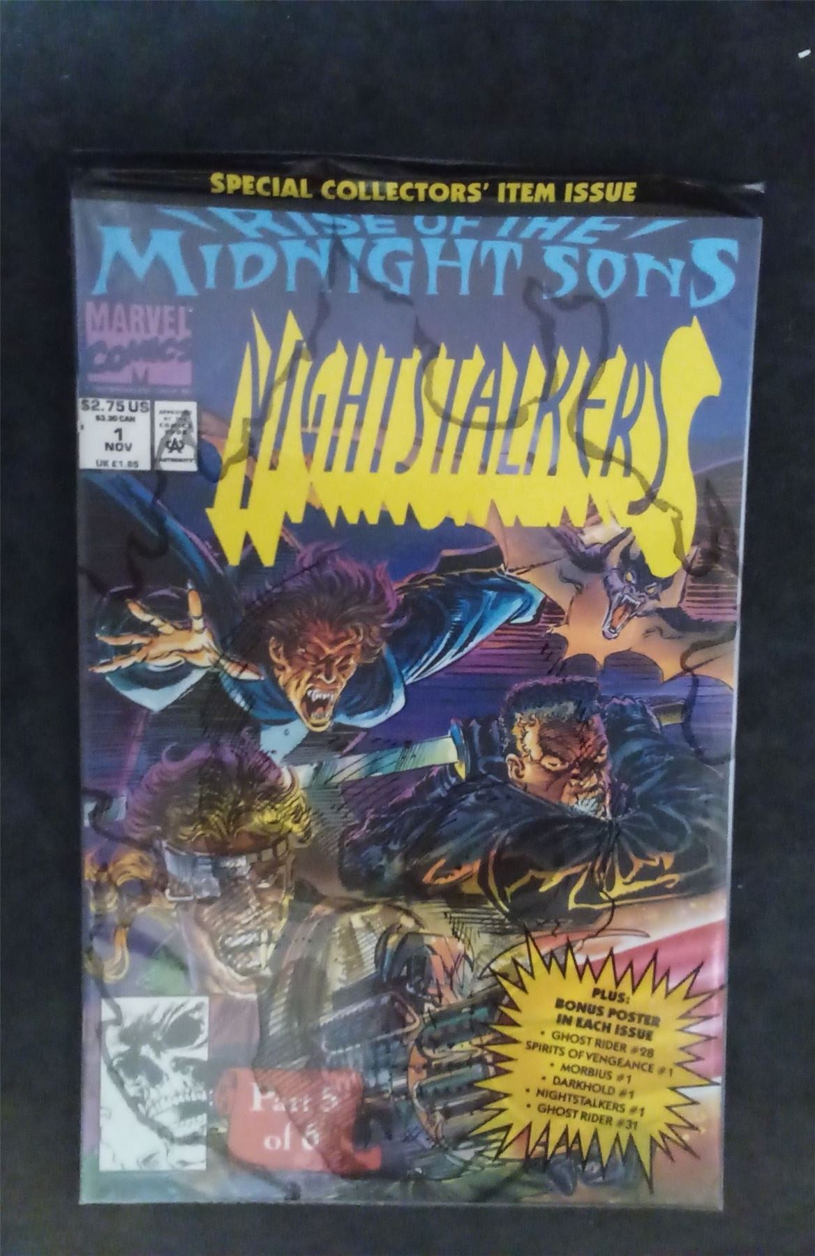 Nightstalkers #1 Polybagged 1992 marvel Comic Book