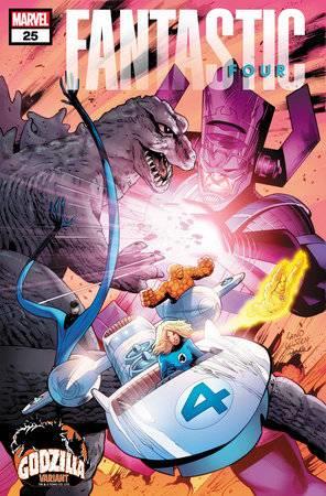 Fantastic Four #25 Greg Land Godzilla Var Greg Land Godzilla Var Marvel Prh Comic Book 2024