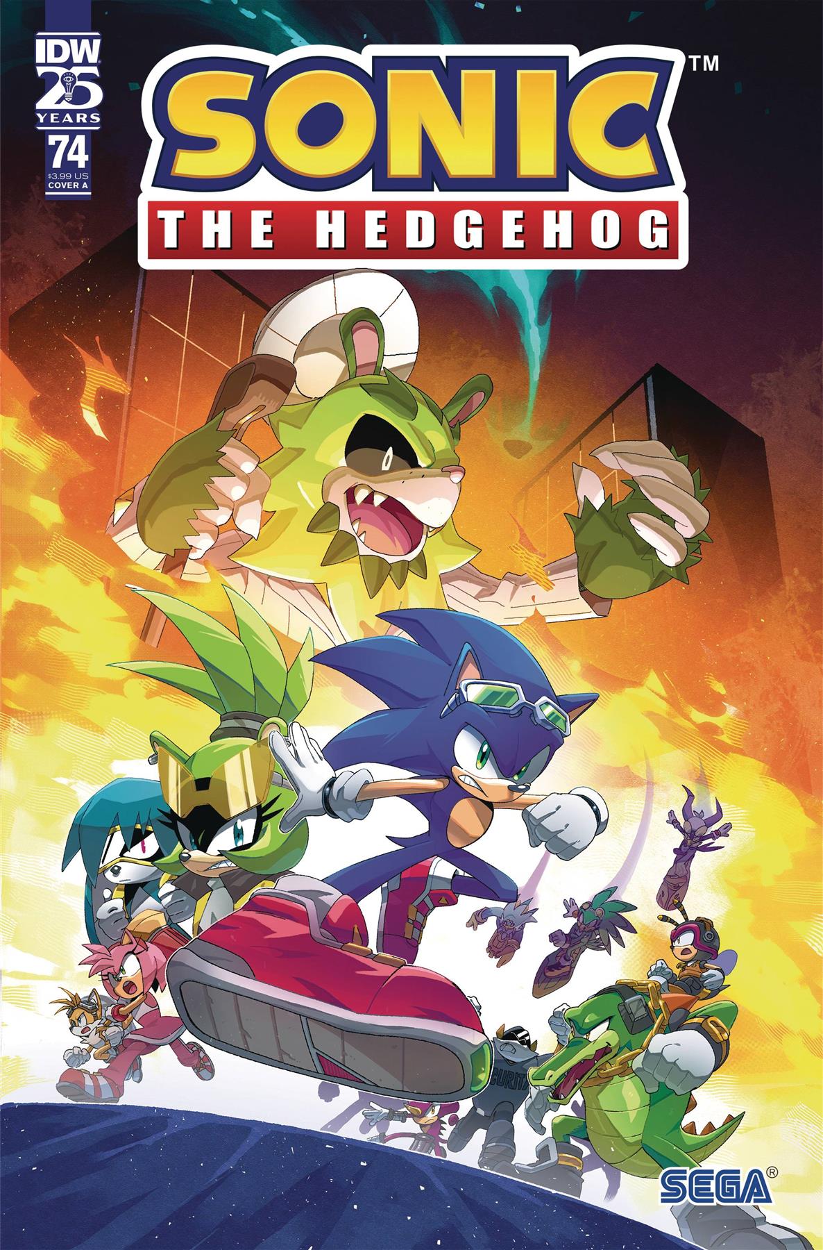 Sonic The Hedgehog #74 Cvr A Arq Idw-prh Comic Book