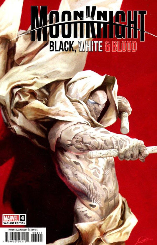 Moon Knight Black White Blood #4 (Lozano Var) Marvel Prh Comic Book 2022