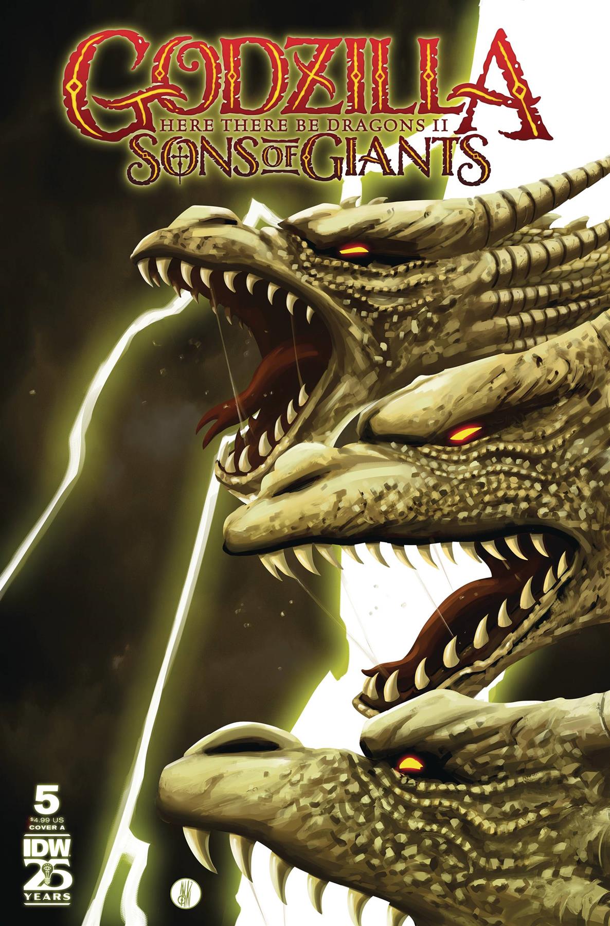 Godzilla Here There Be Dragons Ii Sons Of Giants #5 Cvr A Idw-prh Comic Book