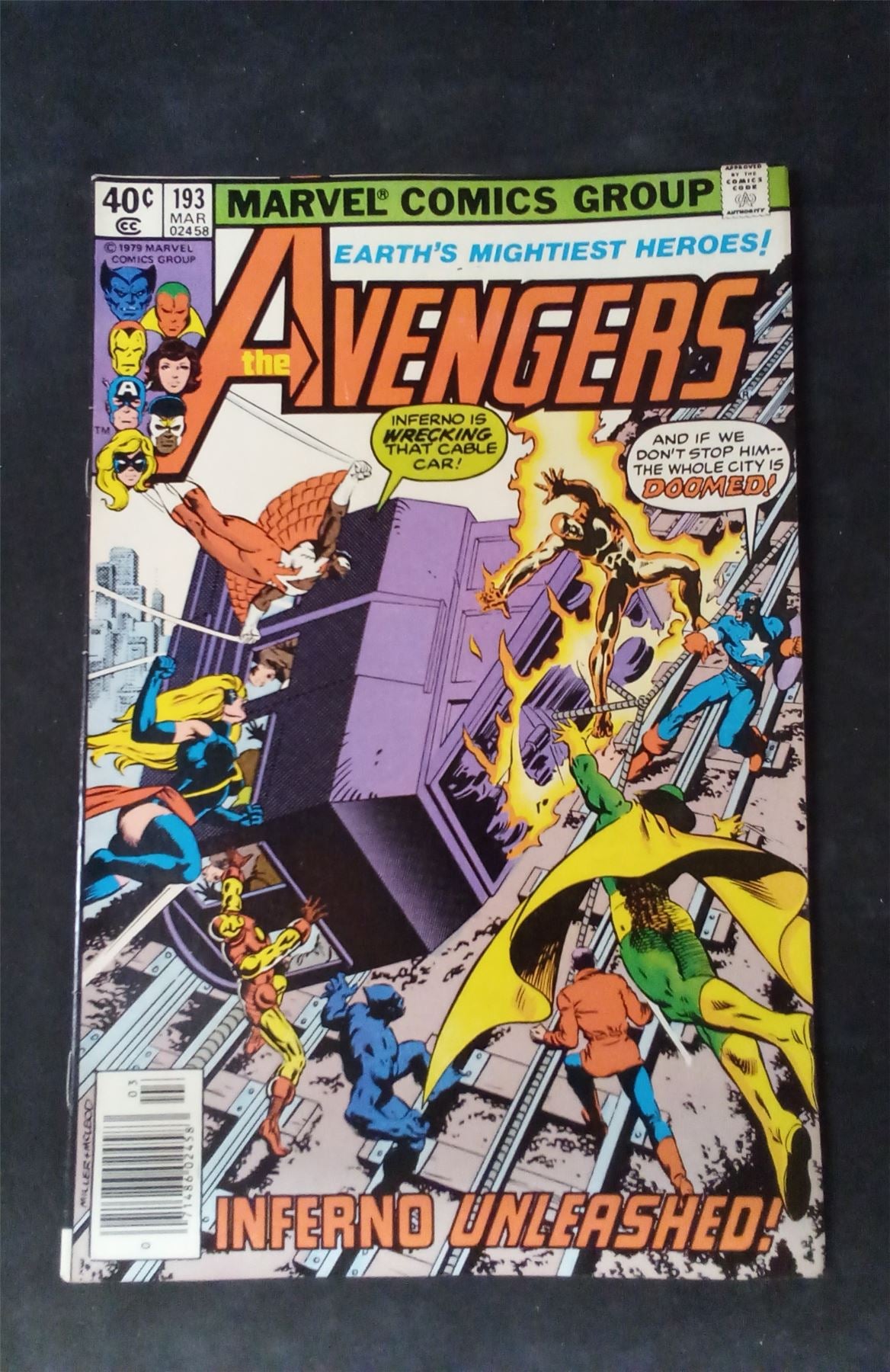 The Avengers #193 1980 marvel Comic Book