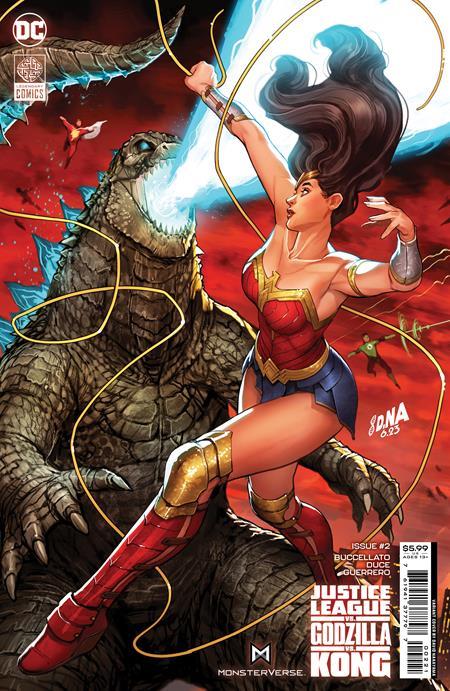 Justice League Vs Godzilla Vs Kong #2 (of 7) Cvr B David Nakayama Wonder Woman Connecting Card Stock Var DC Comics Comic Book