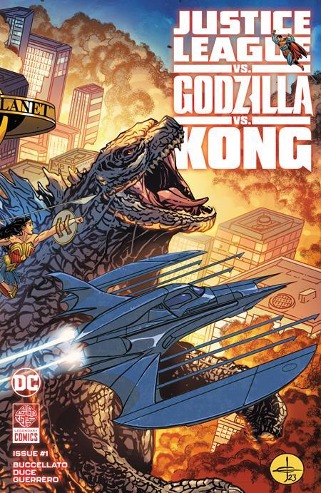 Justice League Vs Godzilla Vs Kong #1 (of 7) Cvr A Drew Johnson Wraparound Cvr DC Comics Comic Book