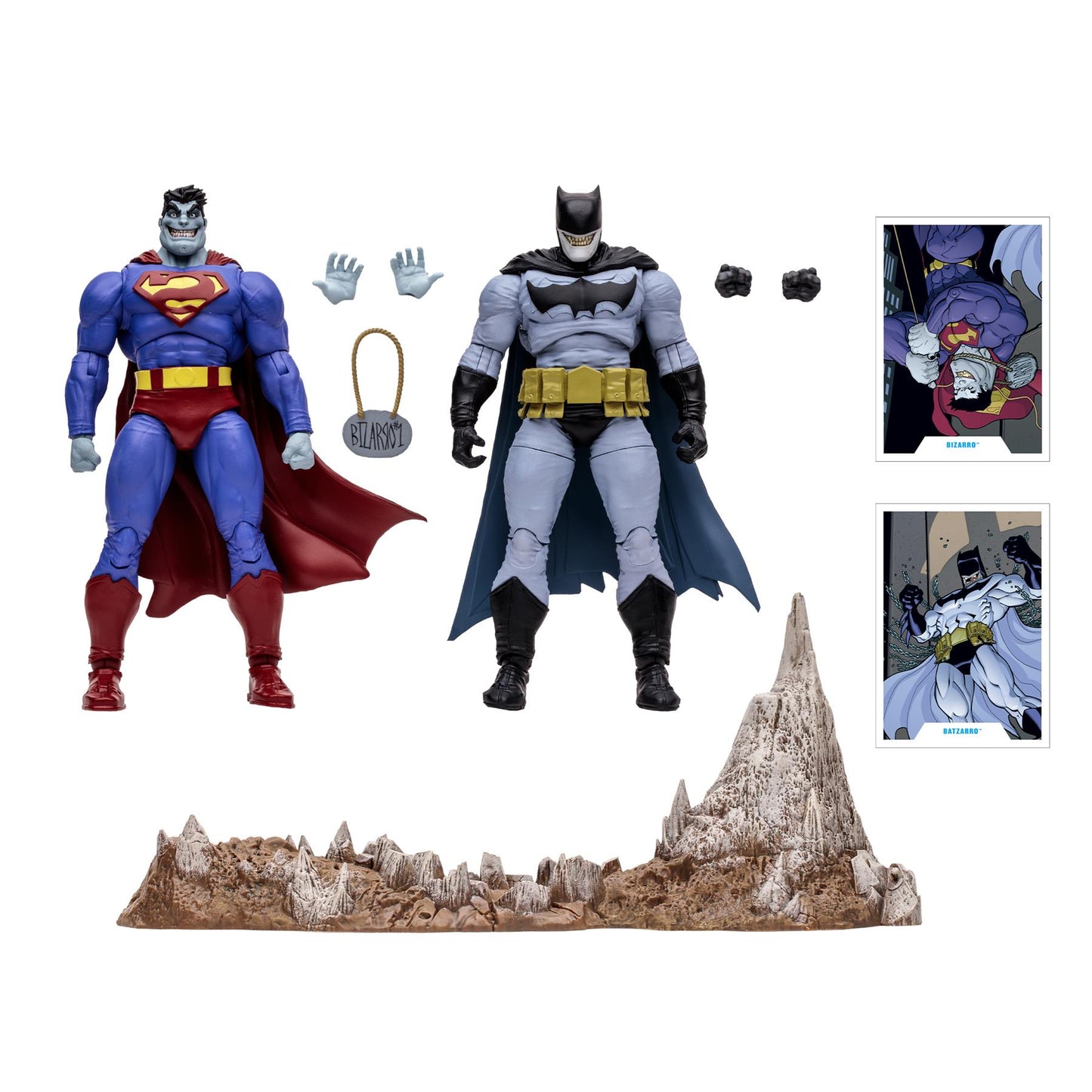 Dc Collector 7in Bizarro & Batzarro Action Figure 2pk McFarlane Toys