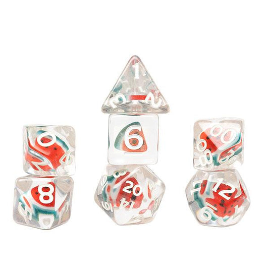 7-Die Set Fruit Slice: Watermelon By Sirius A Dice Inc.