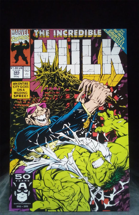 The Incredible Hulk #385 1991 Marvel Comics Comic Book