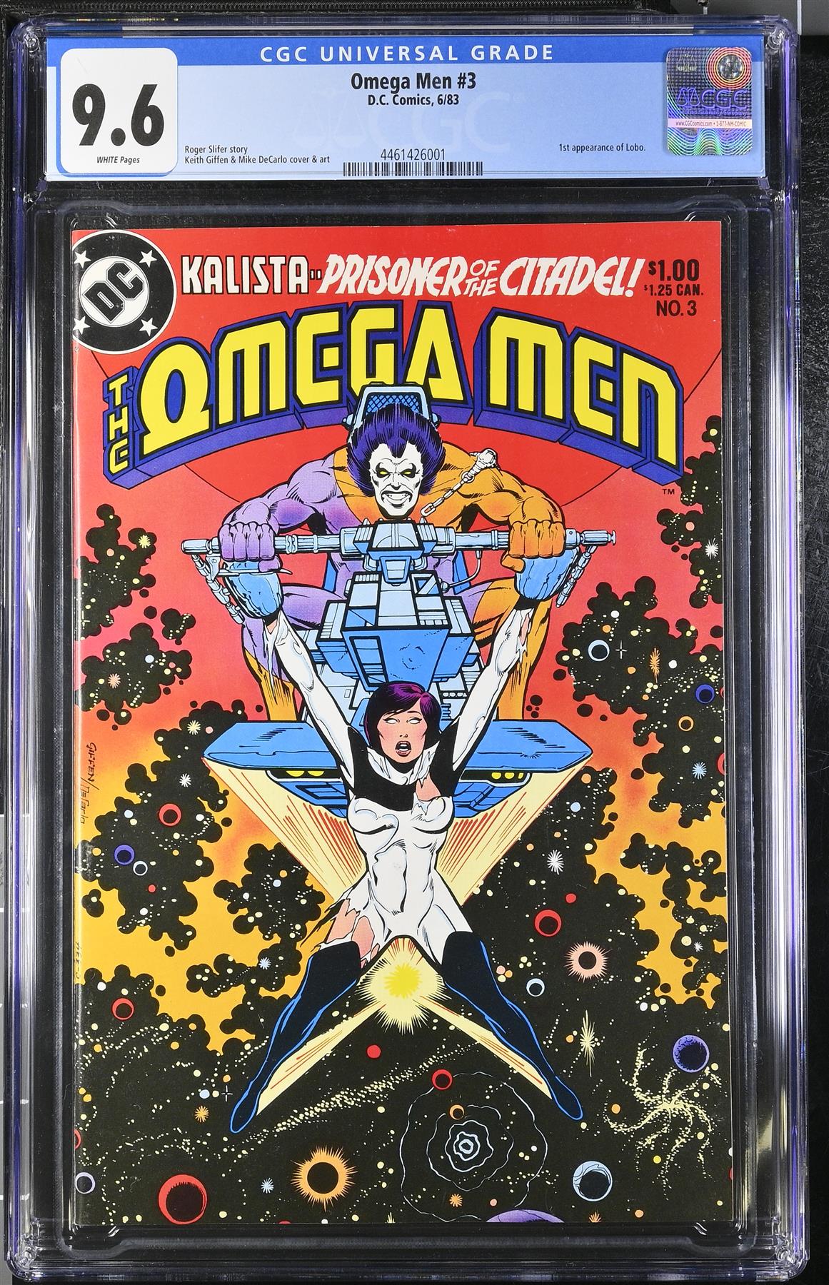 Omega Men #3 DC Comics 1983CGC 9.6 Graded Comic Book