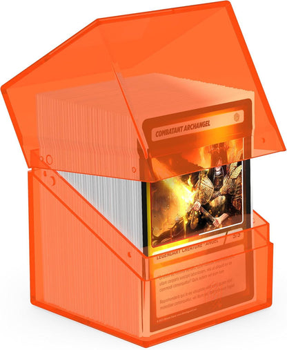 Ultimate Guard Deck Case - Boulder 100+ Clear - Poppy Topaz (Orange)