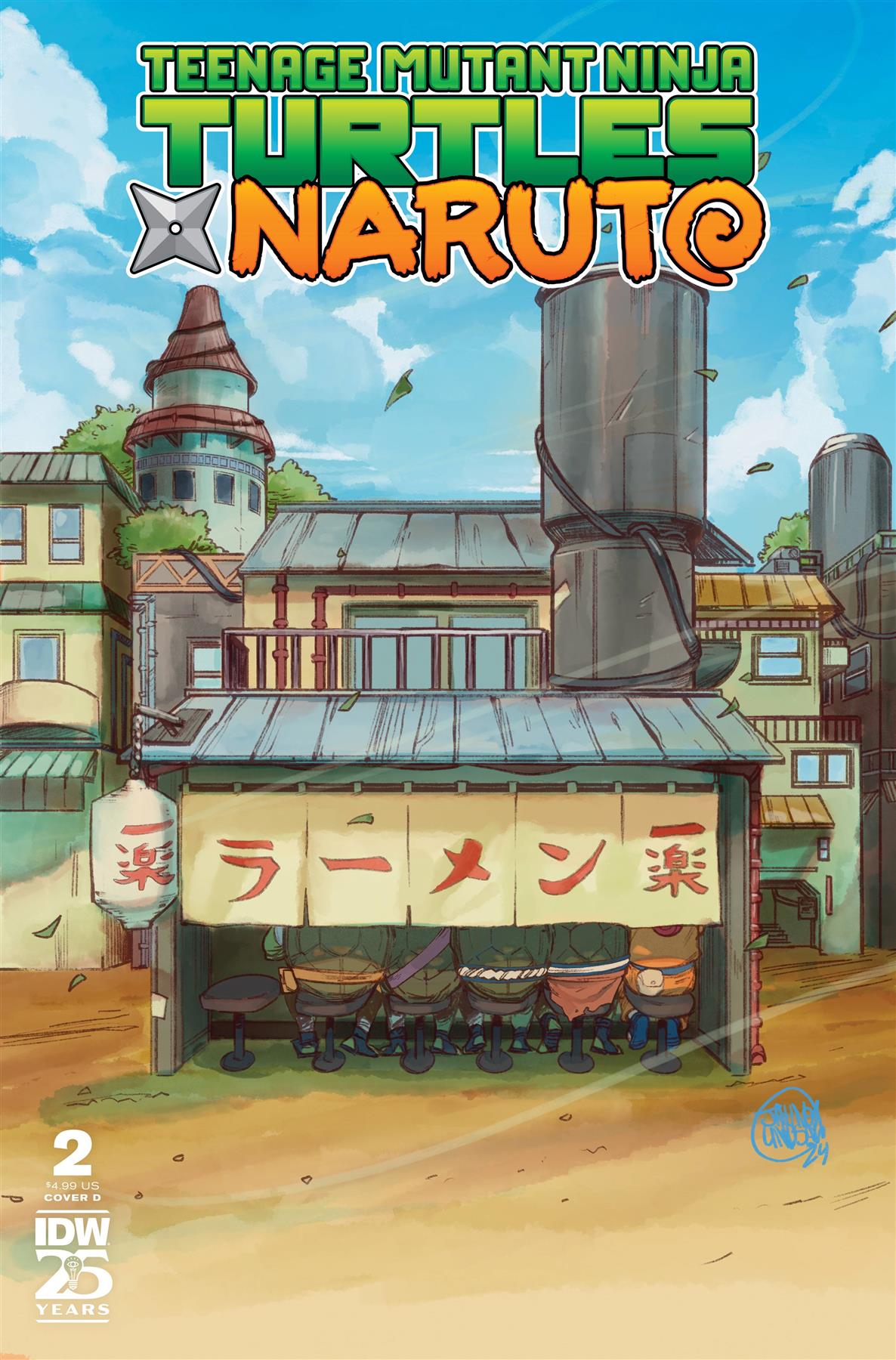Teenage Mutant Ninja Turtles X Naruto #2 Cvr D Lindsay Idw-prh Comic Book
