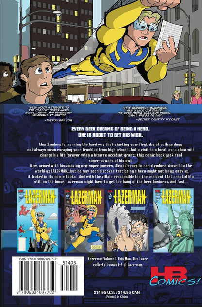 Lazerman, Vol. 1: "This Man, This Lazer!" (Lazerman) [Comic] Alan Hebert Jr; Chris Hebert; Chris Giarrusso and Billy Tucci