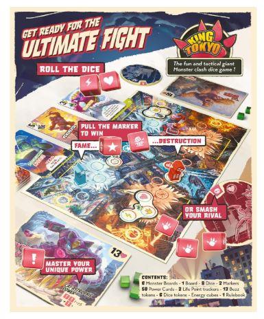 King of Tokyo: Duel By Iello Board Game