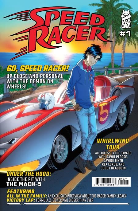 Speed Racer #1 Cvr G 10 Copy Chris Batista Car Magazine Homage Unlock Var Mad Cave Studios Comic Book