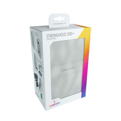 Stronghold Deck Box 200+ White TCG Gamegenic