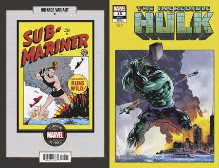 Incredible Hulk #15 Jan Bazaldua Marvel 85h Homage Var Marvel Prh Comic Book