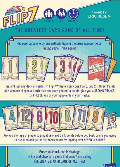 Flip 7 By USAopoly, INC Board Game