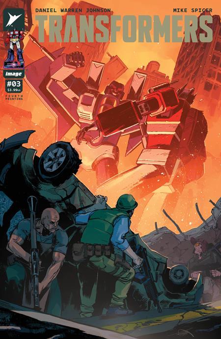 Transformers #3 Fourth Printing Image Comics Comic Book