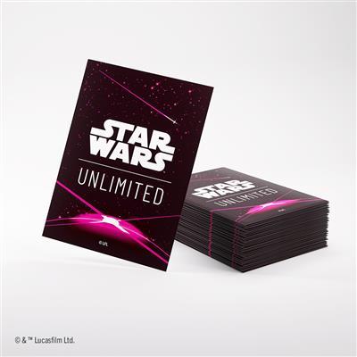 Star Wars Unlimited Premium Art Sleeve Card Back Magenta 60 Standard By Gamegenic