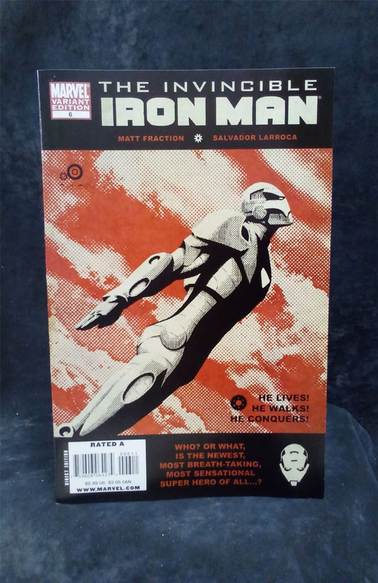 Invincible Iron Man #6 Variant Cover 2008 Marvel Comics Comic Book